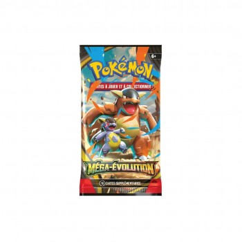 Pokemon Mega Evolution: ME01 Booster kortų papildymo pakuotė Prancūzų kalba 1 vnt. Pokemon Mega Evolution: ME01 Booster kortų papildymo pakuotė Prancūzų kalba 1 vnt.